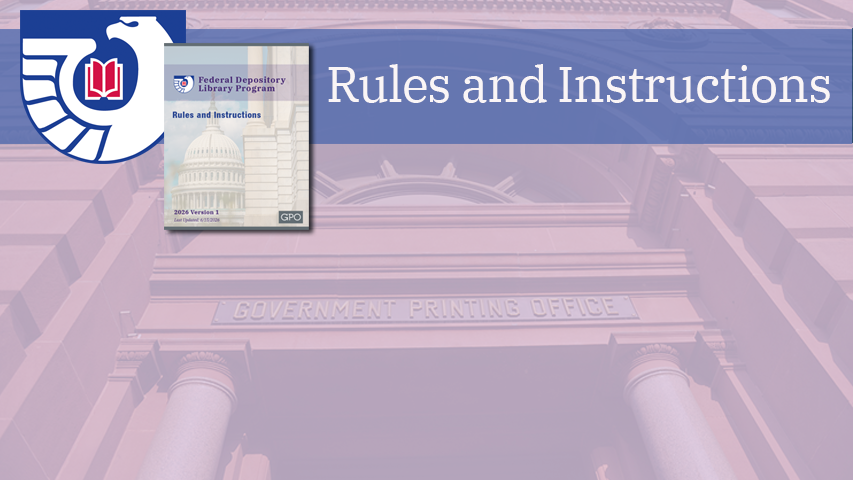 FDLP Rules & Instructions