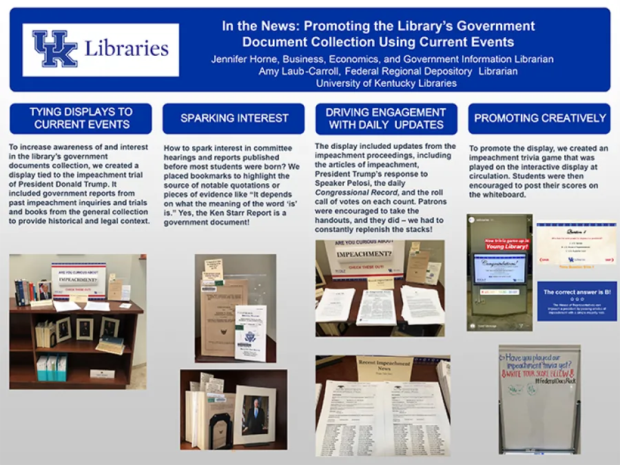 UK Libraries Documents and current events poster image